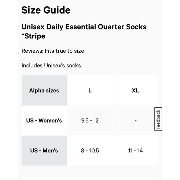 Lululemon Unisex Daily Essential Quarter Socks Stripe Lavender Size L - Picture 4 of 7